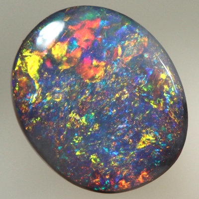 SOLID SEMI BLACK OPAL Bright and sparkling Floral Harlequin pattern